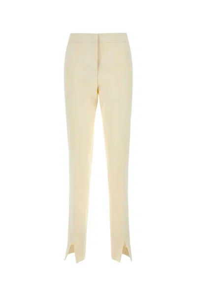 Jil Sander Ivory Viscose Blend Pant In Neutral