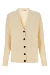 Jil Sander Ivory Wool Cardigan