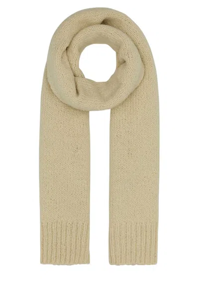Jil Sander Ivory Wool Scarf