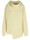Jil Sander Long Sleeve Sweater In Yellow