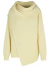 Jil Sander Ivory Wool Sweater Women In Nude