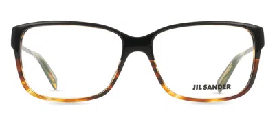 Jil Sander J 4004 Men's Glasses, Tortoiseshell, Size 56 In Brown