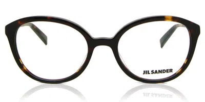 Jil Sander J 4007 Women's Glasses, Tortoiseshell, Size 52 In Brown