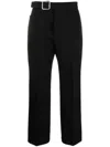 Jil Sander Cropped Pant Flared Hem In Black  