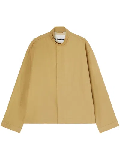 Jil Sander Jacke Mit Verdecktem Verschluss In Nude