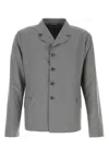 Jil Sander Grey Notched Lapel Jackets In Gray