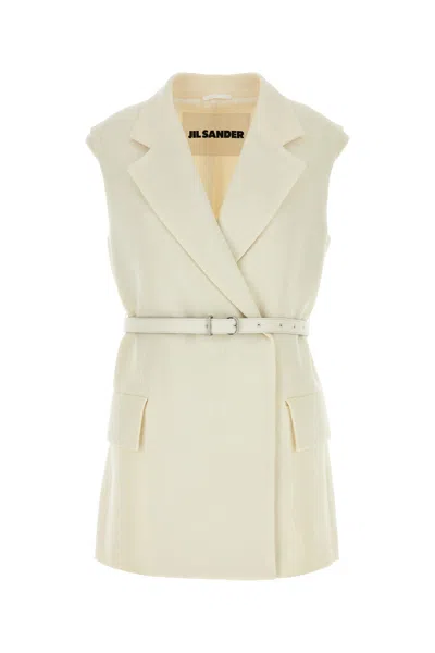 Jil Sander Jackets And Vests In White