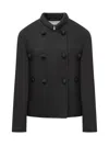 Jil Sander Oversized Wool Blazer In Black