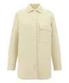 Jil Sander Logo-jacquard Jacket In Beige