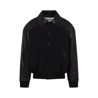 Jil Sander Men's 93 Blouson With Leather In Black