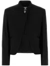 Jil Sander Wool Blazer Structured Silhouette Cropped Design In Black