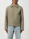 Jil Sander Wool Gabardine Padded Blouson In Green