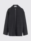 Jil Sander Wool Jacket With Hood And Button Cuffs In Black