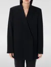 Jil Sander Women's Compact Wool Grain De Poudre Blazer In Schwarz