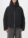Jil Sander Boxy Fit Down Jacket W/hood In Schwarz