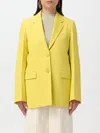 Jil Sander Tailored Blazer With Flap Pockets And Vent In Green