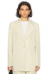 Jil Sander Jacket In Lemon Green