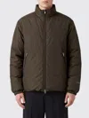 Jil Sander Chocolate Polyester Down Jacket In Brown