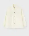 Jil Sander Cotton Jacket With Drawstring Hem In White