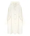 Jil Sander Logo-print Hooded Coat In White