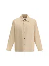 Jil Sander Monogrammed Jacket With Refined Look In Dark Sand