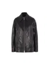Jil Sander Drop Shoulder Zipped Jacket