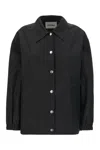 Jil Sander Women Black Cotton Windbreaker