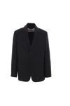 Jil Sander Men's Solid Suit Jacket In Black