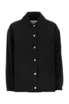 Jil Sander Women Black Cotton Windbreaker In Black