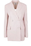 Jil Sander Double Breast Blazer Jacket Blazer And Suits Pink In Pink