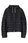 Jil Sander Long-sleeved Down Jacket In Black