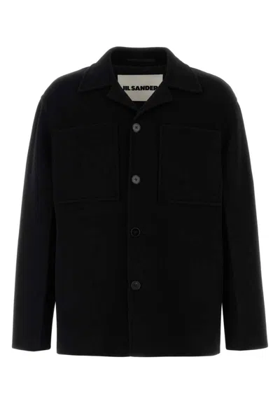 Jil Sander Jackets And Vests In Black