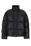 Jil Sander Nylon Down Puffer Jacket With High Collar In Black