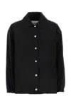 Jil Sander Women Black Cotton Windbreaker In Black