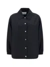 Jil Sander Logo Single-breasted Jacket In Black