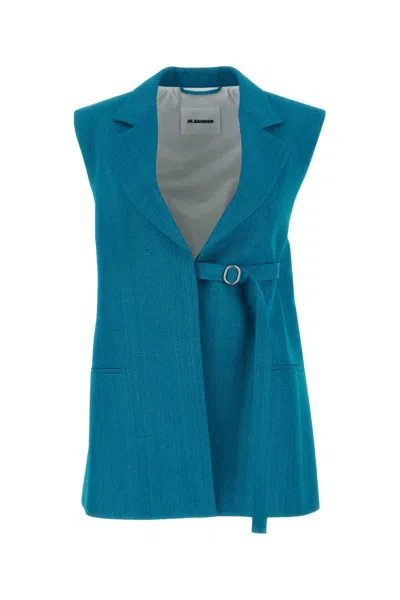 Jil Sander Jackets And Vests In Green
