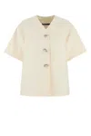 Jil Sander Short-sleeve Overshirt In White