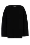 Jil Sander Black Wool Blend Oversize Sweater In Black