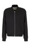 Jil Sander Drop-shoulder Bomber Jacket In Black