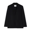 Jil Sander Single-breasted Long-sleeved Blazer In Black