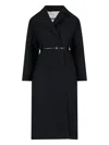 Jil Sander Virgin Wool Belted Coat In Black