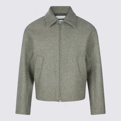 JIL SANDER JACKETS BLUE AND GREEN