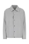 Jil Sander Taffeta Jacket With Long Sleeves And Pockets In Gray