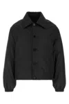 Jil Sander Polyester Padded Jacket Collared Design Cuffs In Gray