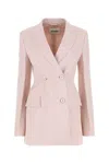 Jil Sander Tailored Double-breasted Balzer In Pink