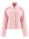 Jil Sander Collared Cropped Jackets Long Sleeves