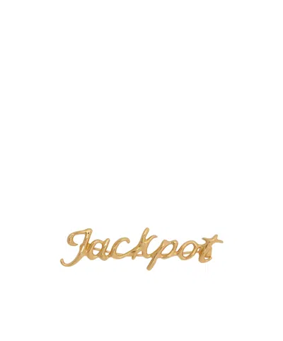 Jil Sander Jackpot Pin In Yellow