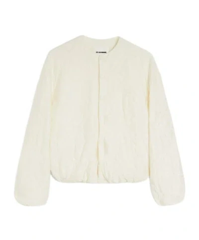 JIL SANDER JACQUARD BOMBER JACKET