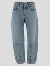 Jil Sander Tapered-leg Frayed-hem Jeans
