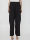 Jil Sander Women Cotton Cargo Pants In Black